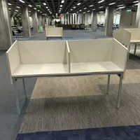 2-Seater Study Table with Dividers
