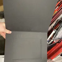 Grey Kraft Cardboard Folder with Window