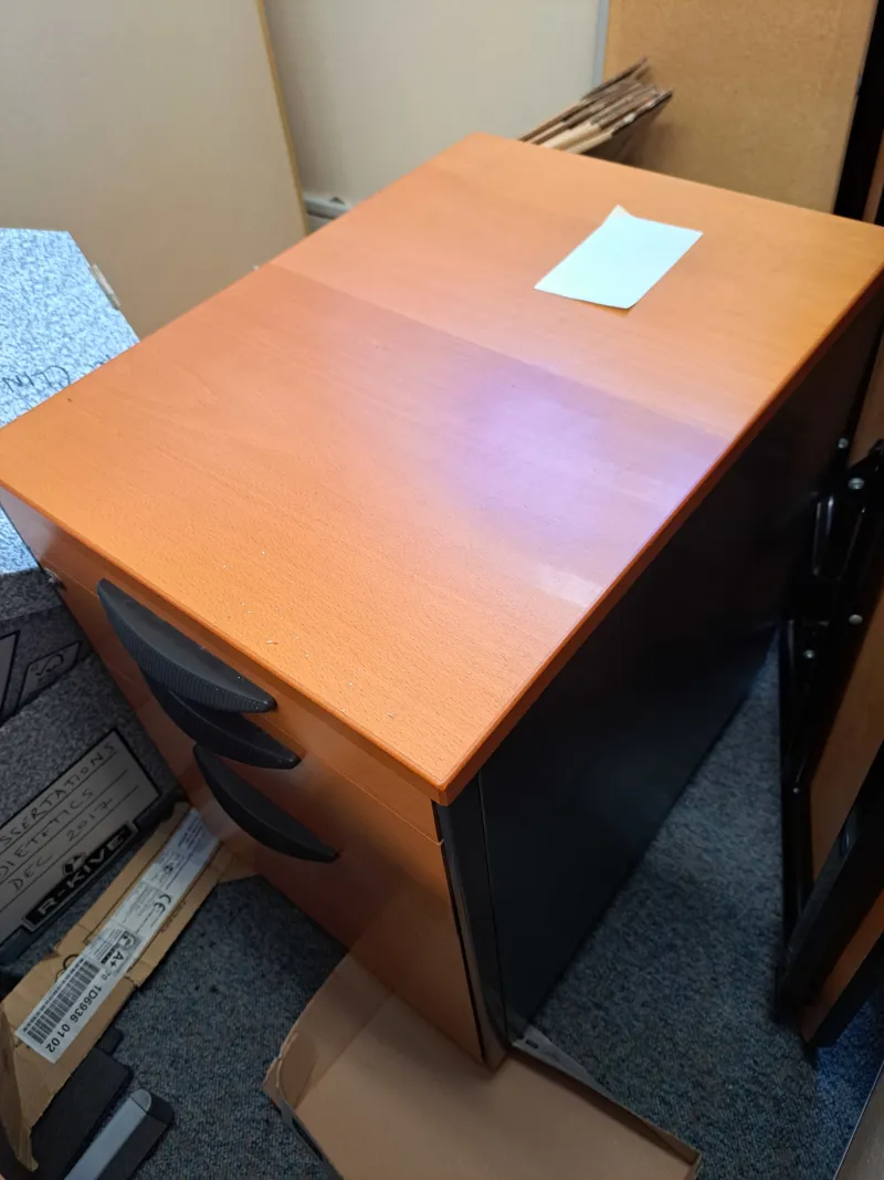 Small under-desk 3-drawer filing cabinet