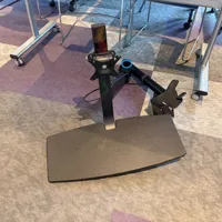 Ergonomic Sit-Stand Workstation Arm with a Integrated VESA Monitor Mount and Keyboard Tray